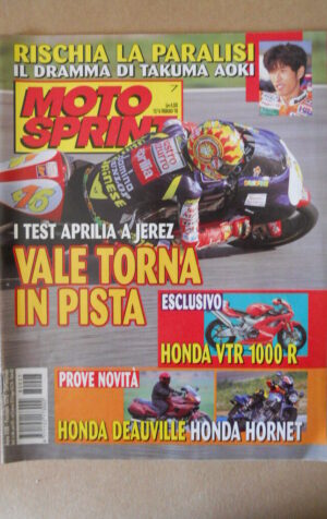 MOTOSPRINT n°7 1998 TEST HONDA DEAUVILLE HONDA HORNET [MS8]