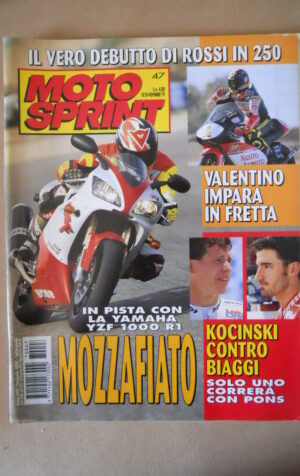 MOTOSPRINT n°47 1997 DEBUTTO VALENTINO ROSSI IN 250 [MS8]