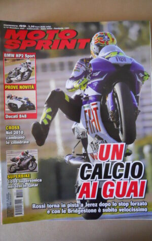 MOTOSPRINT n°49 2007  TEST  BMW HP2 SPORT DUCATI 848  [MS8]
