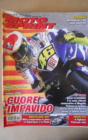 MOTOSPRINT n°23 2007 VALENTINO ROSSI GP ITALIA  [MS8]