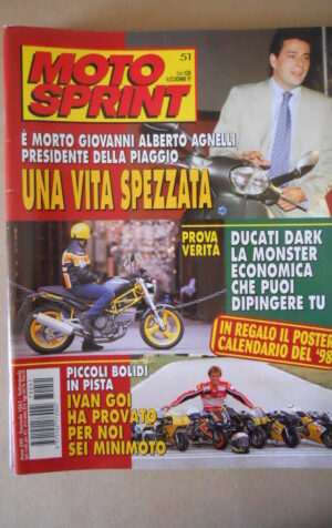 MOTOSPRINT n°51 1997  TEST  DUCATI MONSTER DARK  [MS8]