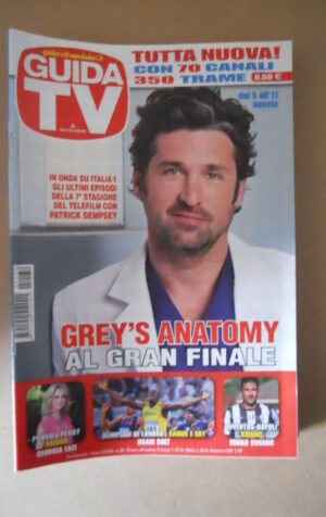 GUIDA TV n°32  2012 [G764] PATRICK DEMPSEY