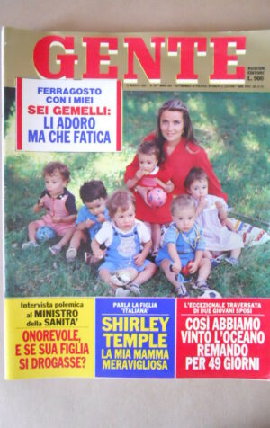 GENTE n°34 1981 Shirley Temple Isabelle Huppert Gemelli Niki Lauda [G767]