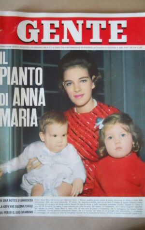 GENTE n°2 1968 Anna Maria di Grecia - Valeria Moriconi Brigitte Bardot [G790]