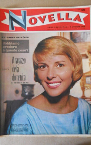 NOVELLA n°36 1958 Delia Scala Fulvia Vedovelli Sofia Loren  [G717B]