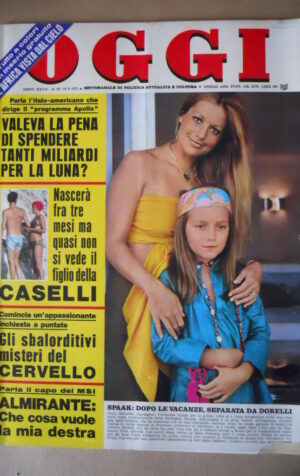 OGGI n°33 1971 Catherine Spaak Almirante Gianna Serra Mina Mazzini  [C58A]