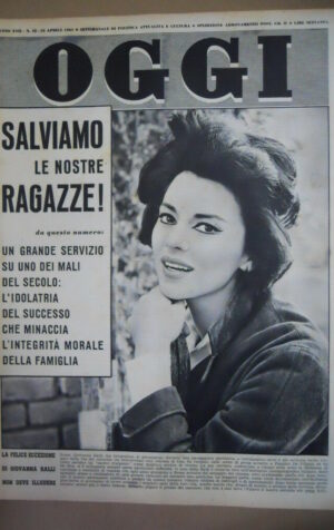 OGGI n°15 1961 Giovanna Ralli Jeanne Crain Pascale Petit Sandra Milo  [G858]