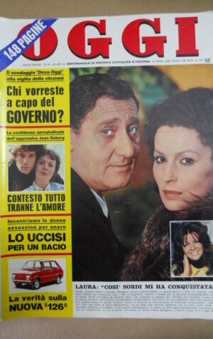 OGGI n°19 1972  Alberto Sordi Silvana Mangano Jean Seberg Nuova Fiat 126 [G860]