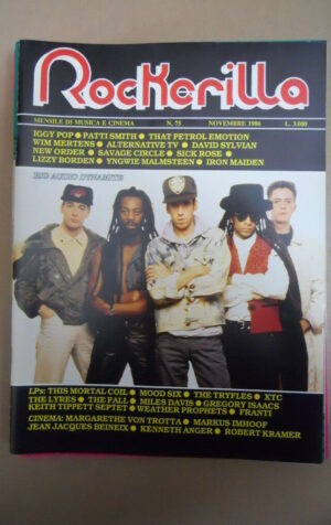 ROCKERILLA n°75 1986 Big Audio Dynamite Iggy Pop Patti Smith David Sylvian [G872