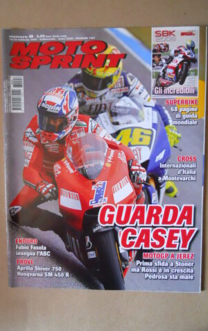 MOTOSPRINT n°8 2008 Aprilia Shiver 750 Husqvarna SM 450 R [MS15]