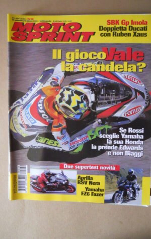 MOTOSPRINT n°39 2003 Aprilia RSV Nera Yamaha FZ6 Fazer - Salone di Milano [MS14]