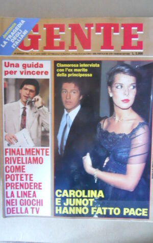 GENTE 4 1992 Carolina Monaco Frizzi Alba Parietti Marina Morgan Alain Delon [M27