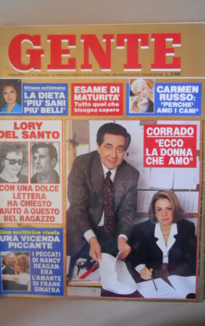 GENTE n°16 1991 Carmen Russo Corrado Sophie Marceau Bonaccorti Del Santo [M30]