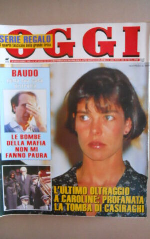 OGGI n°47 1991 Carolina di Monaco tomba Casiraghi Bud Spencer Carosone [G52B]