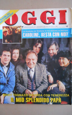 OGGI n°46 1990 Tognazzi family Carolina di Monaco Ornella Muti Mussolini [C53]