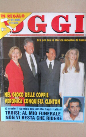 OGGI n°24 1994 Berlusconi Veronica Lario Clinton - Morte di Massimo Troisi [C68]