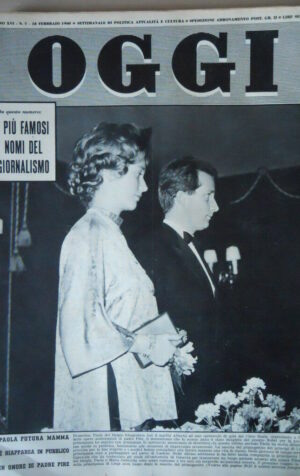 OGGI n°7 1960 Paola del Belgio Michele Morgan Treno Freccia due Mari  [VL02]