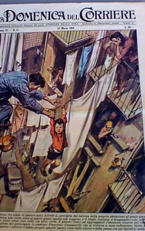 Domenica corriere 11 1959 Storia di Angelo Longaretti