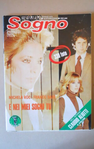 SOGNO n°26 1979 con FOTO Claudio Aliotti Fotoromanzo edizioni Lancio  [VL29]