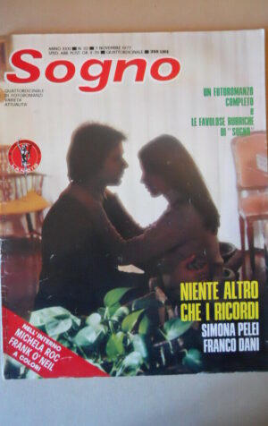 SOGNO n°22 1977 con FOTO MICHELA ROC Fotoromanzo edizioni Lancio  [VL30]