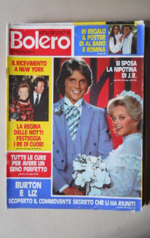 BOLERO n°1819 1982 Liz Taylor Mastelloni Vasco Rossi il nuovo Re  [VL18]