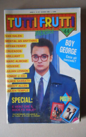 Tutti Frutti n°44 1986 con Poster Van Halen e I WHAM  [MV19A]