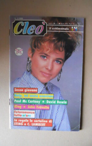 CLEO' n°7 1986 John Travolta David Bowie Eros Ramazzotti Mc Cartney [MV19A]