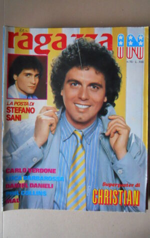 RAGAZZA IN n°15 1982 Con Maxi Poster Christian Carlo Verdone Phil Collins [MV19C