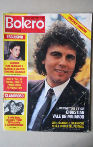 BOLERO n°1866 1983 Speciale Sanremo Christian Carolina di Monaco [VL18]