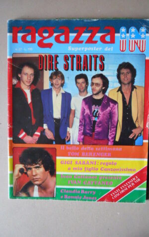 RAGAZZA IN n°27 1981 con Maxi Poster DIRE STRAITS - Ivan Cattaneo [MV15]