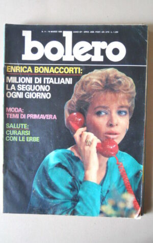 BOLERO n°11 1986 Bonaccorti Yul Brynner Flavia Fortunato Cutugno [VL21]