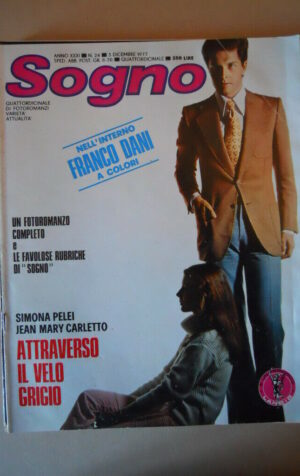 SOGNO n°24 1977 con FOTO FRANCO DANI Fotoromanzo edizioni Lancio  [VL30]