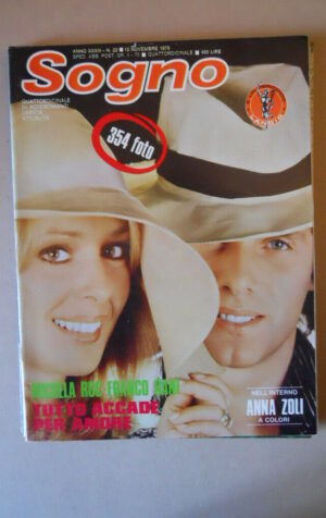 SOGNO n°22 1979 con FOTO ANNA ZOLI Fotoromanzo edizioni Lancio  [VL29]