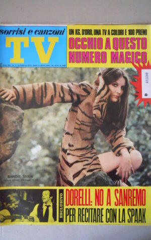 TV Sorrisi Canzoni n°7 1970 Sandie Shaw Bongiorno & Ciuffini Rischiattutto [G747