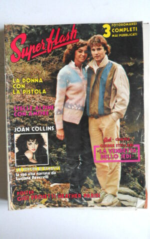 SUPERFLASH n°186 1983 Poster Heather Parisi - Joan Collins Peverelli [js7]