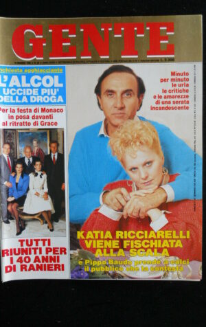 GENTE 20 1989 Heather Parisi Alain Delon Margaret Thatcher Maria josè Savoia R2L