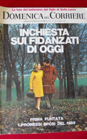 DOMENICA CORRIERE 3 1969 Gigi Riva Terremoto in Sicilia Sofia Loren [C25G]