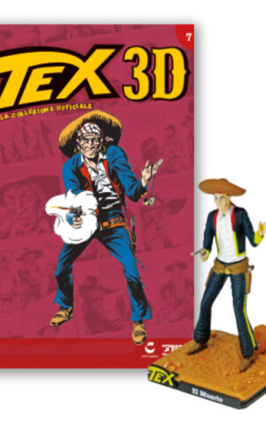 TEX 3D collezione EL MUERTO Statuina Figure 12 cm Nuovo Blisterato Bonelli [MZ]