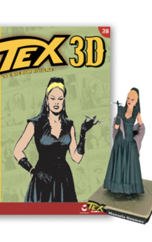 TEX 3D collezione MANUELA GUZMAN Statuina Figure 12 cm Nuovo Blisterato Bonelli