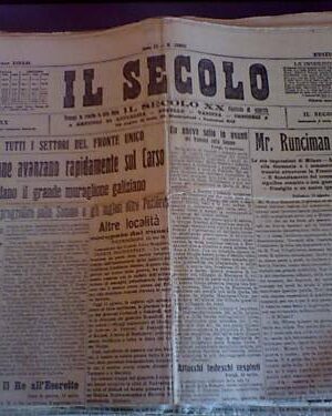 Il Secolo 14/8/1916 Truppe italiane sul Carso