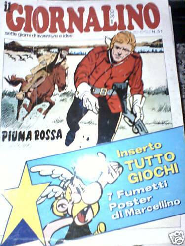 Il Giornalino anno 51 1977 Poster Massimiliano Bertini
