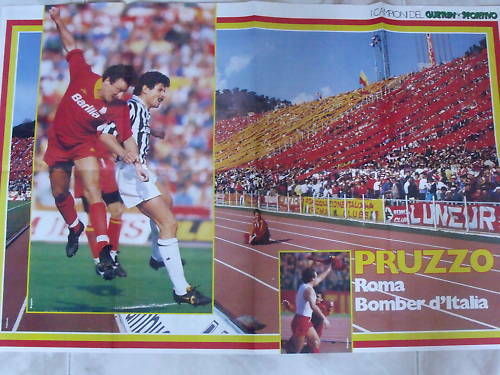 Poster 55 x 80 cm Roma e Roberto Pruzzo 1983 Guerin Sp.