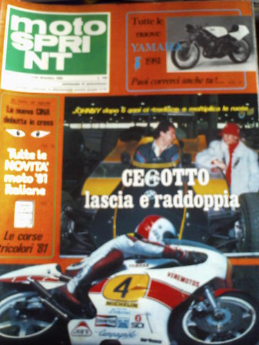 Motosprint 51 1980 Tutte le nuove Yamaha 1981