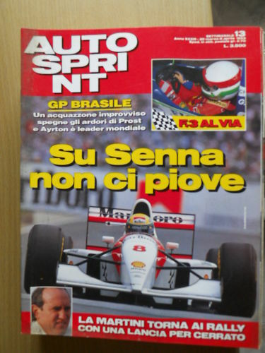 Autosprint 13 1993 Gp Brasile Su Senna non ci piove