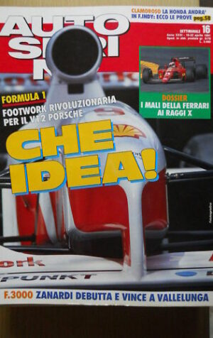 Autosprint 16 1991 Formula 1 Footwork V12 Porsche