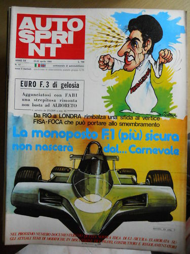 Autosprint 17 1980 Foto poster di Teo Fabi in March
