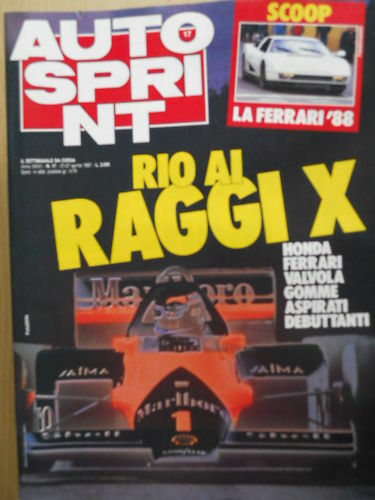 Autosprint 17 1987 Dossier Brasile Mc Laren Ferrari