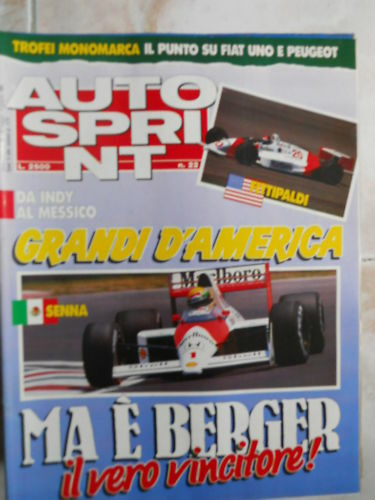 Autosprint 22 1989 Ayrton Senna come Clark