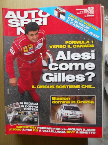 Autosprint 23 1993 con Poster Minardi Fabrizio Barbazza