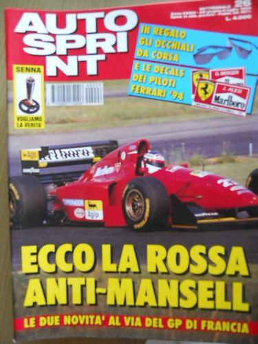 Autosprint 26 1994 Ecco la nuova Ferrari 412T1B